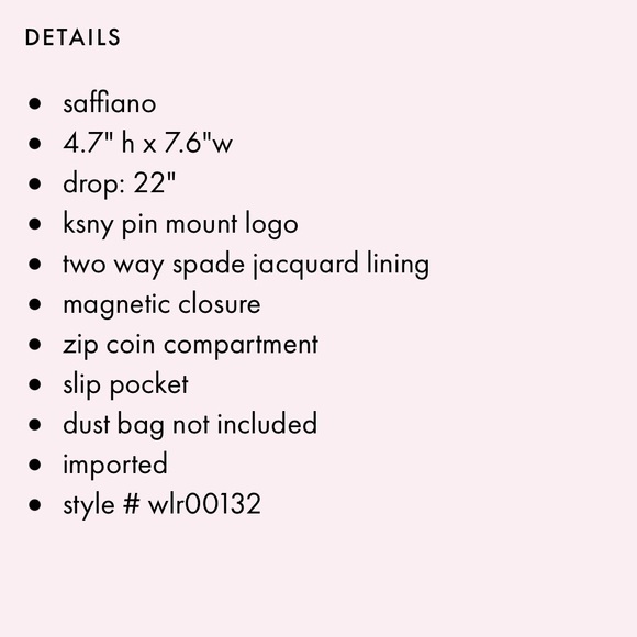 🌟LAST CHANCE🌟Kate Spade Staci crossbody bag - Picture 14 of 14